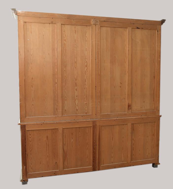 BOKSKÅP, sent 1800-tal.