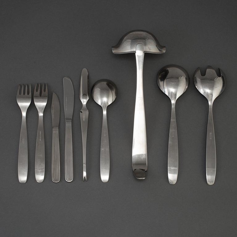 A set of 50 pieces of 'Scandia' cutlery by Kaj Frank for Hackman, Sorsakoski.