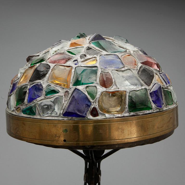 BORDSLAMPA, jugendstil, samtida tillverkning.