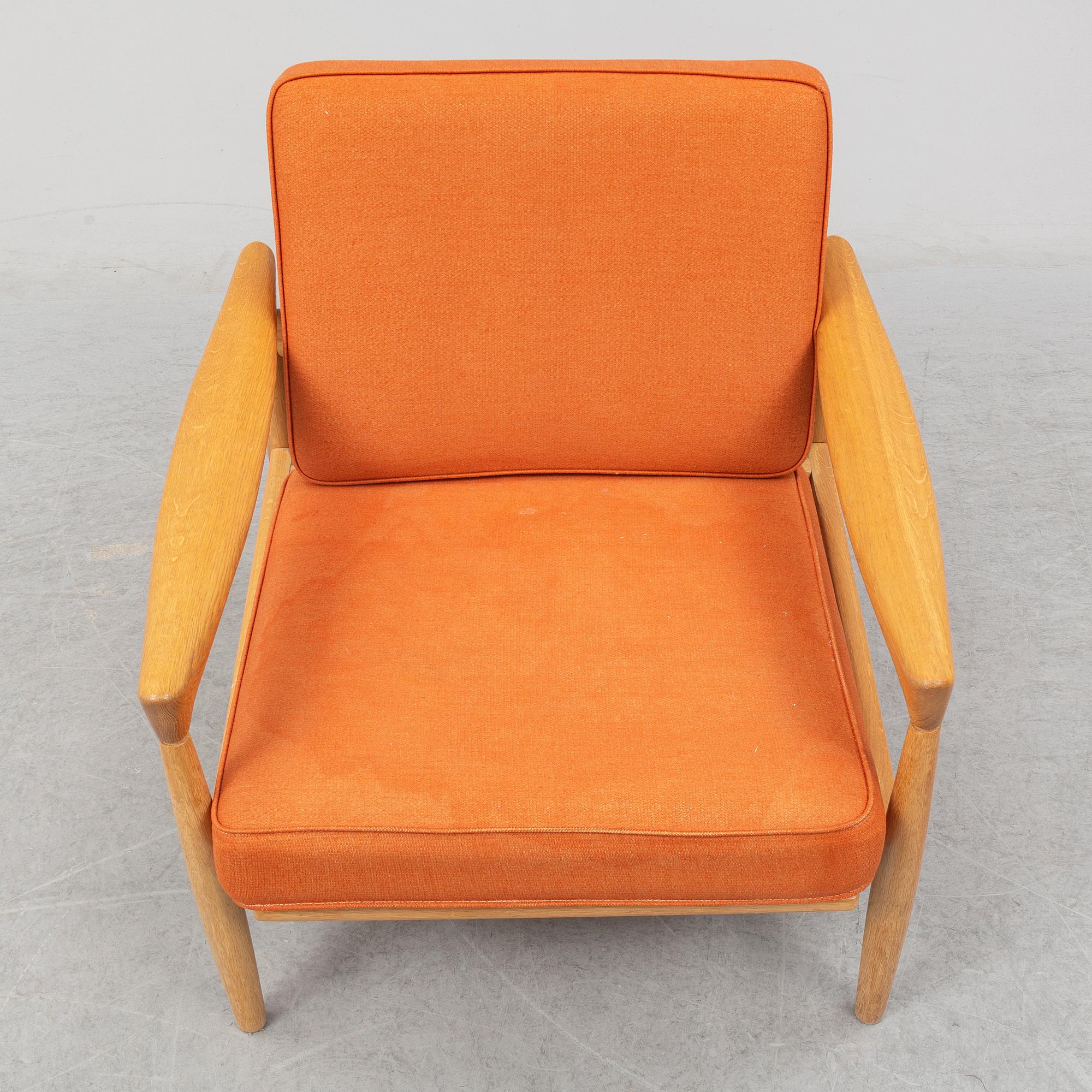 ERIK WÖRTZ, a 'Kolding' oak easy chair from IKEA, 1960's.