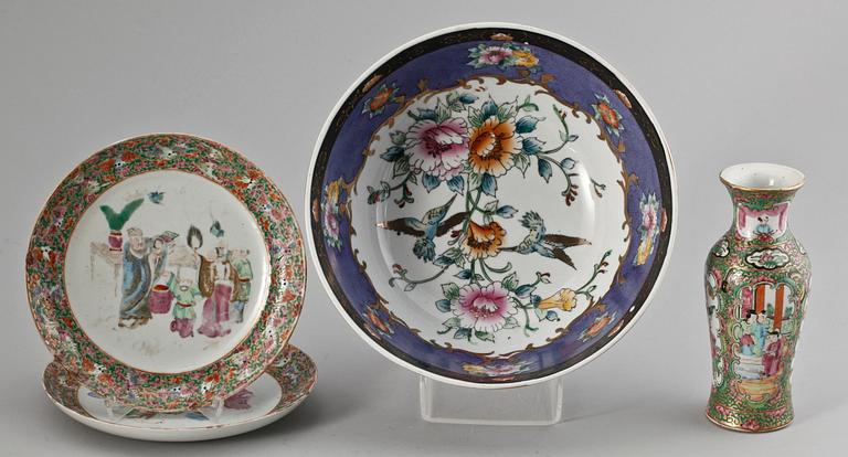 PARTI PORSLIN, 4 delar, porslin, Kina. 1800/1900-tal.