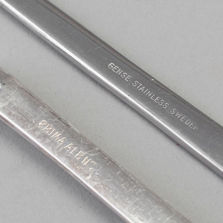 HUMMERGAFFLAR, 12 st (11+1), nysilver, 1900-talets mitt.