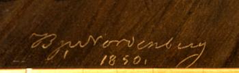 Bengt Nordenberg, olja på duk signerad och daterad 1850.