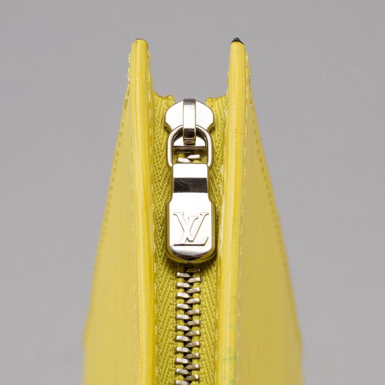 TOILET BAG, "Epi Toiletry Pouch" Louis Vuitton.