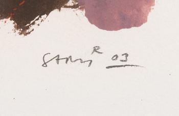 Sami Rinne, mixed media, signed and dated -03.