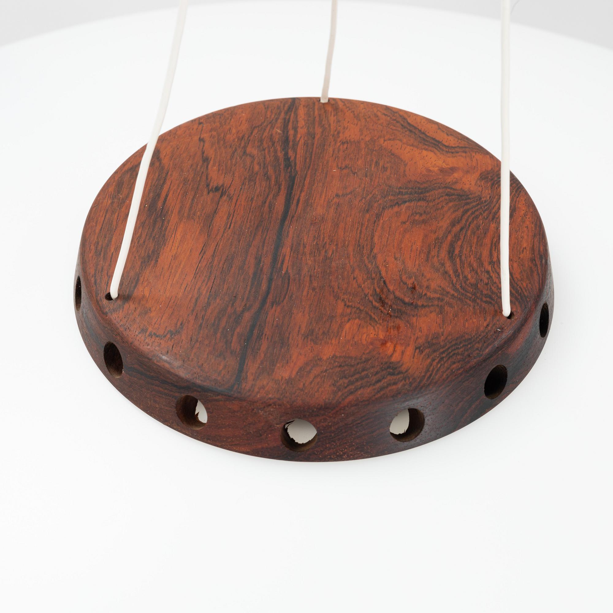 Uno & Östen Kristiansson, a pair of "Ufo", ceiling lamps, Luxus, Vittsjö, 1960-70.