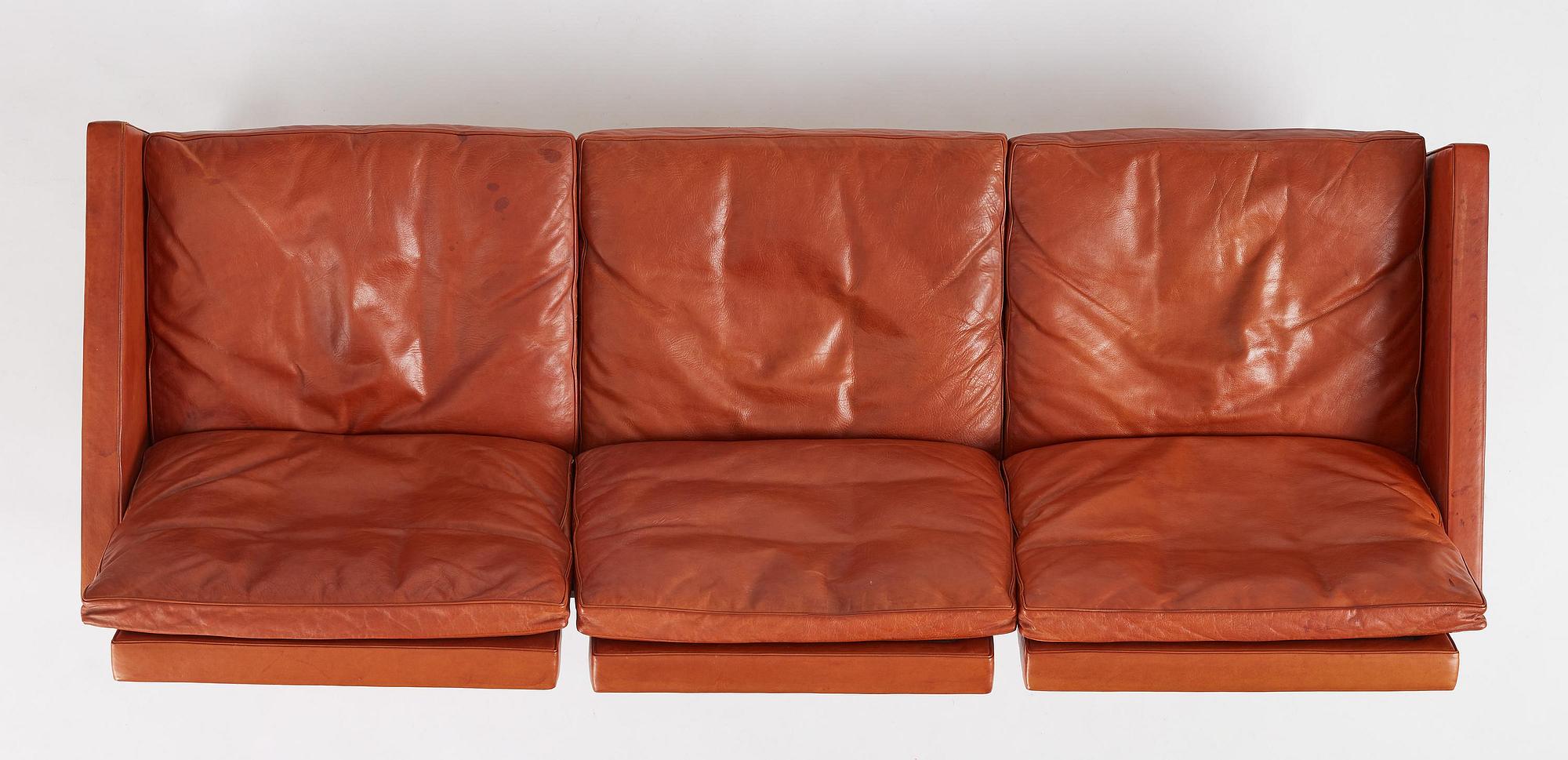 Poul Kjaerholm, a "PK31-3" sofa, E. Kold Christensen, Danmark.