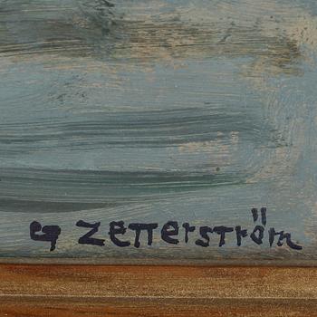 GUNNAR ZETTERSTRÖM, olja på pannå, signerad.
