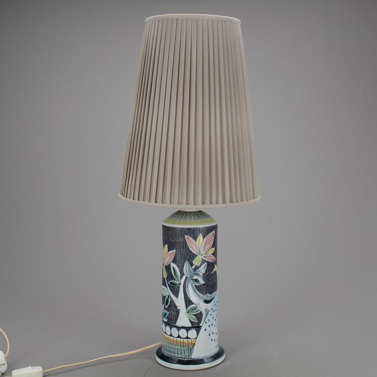 BORDSLAMPA, keramik, Tilgmans, 1950/60-tal.