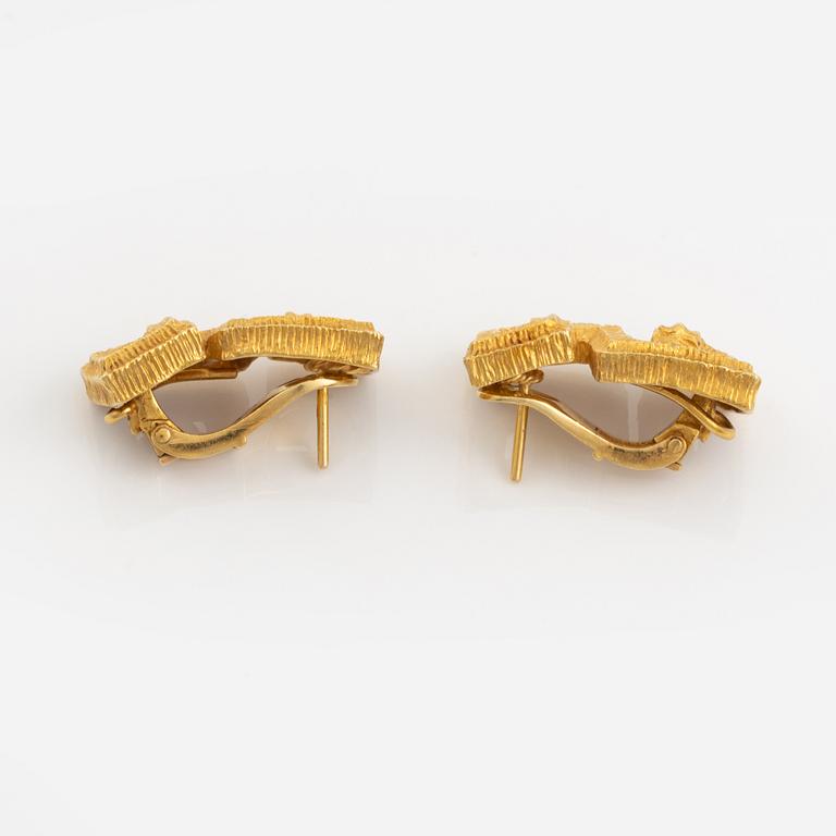 A pair of 18K gold Maramenos & Pateras earrings.