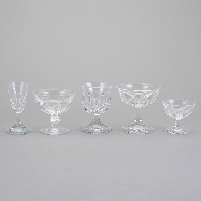 GLASSERVIS, 25 delar, Kosta, "Kronoberg", 1900-talets mitt.