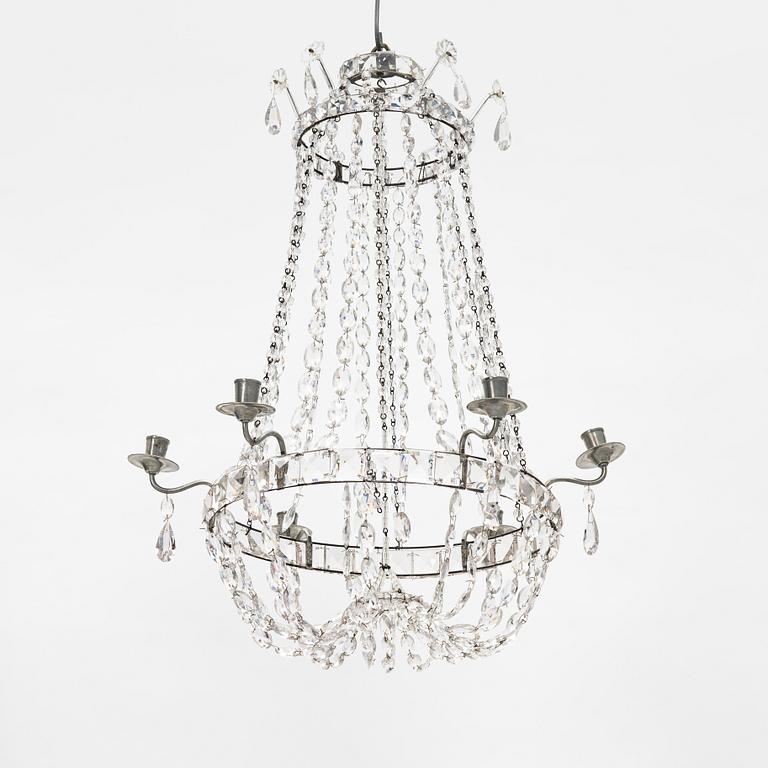 A chandelier, late 19th century.