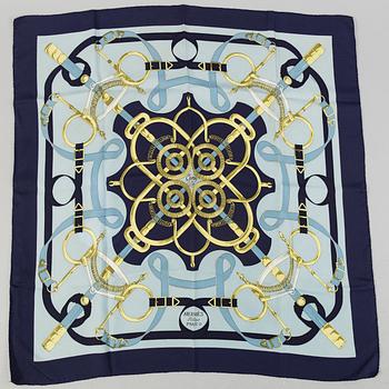 HERMÈS, scarf "Eperon d'Or".