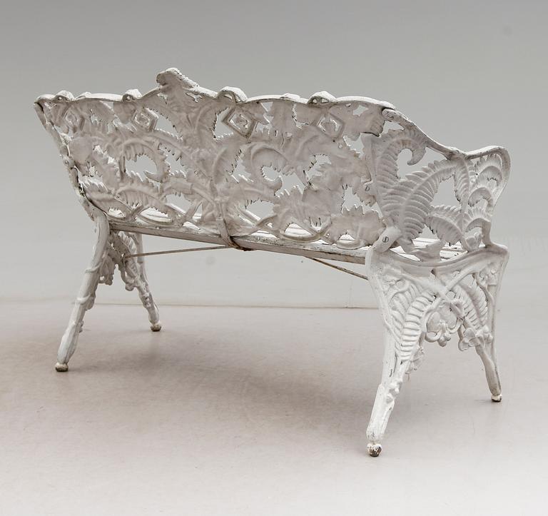 TRÄDGÅRDSSOFFA, Melins Metallgjuteri, Anderstorp, 1900-talets andra hälft.