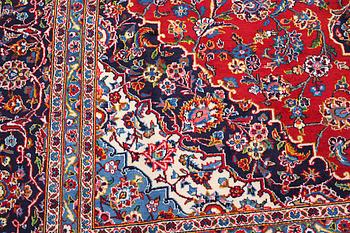 A Keshan rug, 358 x 258 cm.