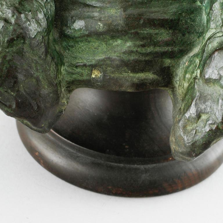 INGEL FALLSTEDT, a bronze sculpture, signed.