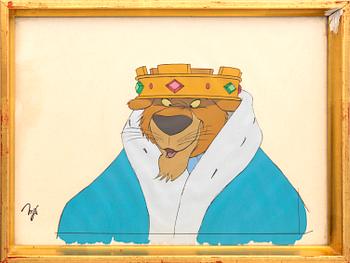 Film cel from the film Robin Hood Walt Disney.