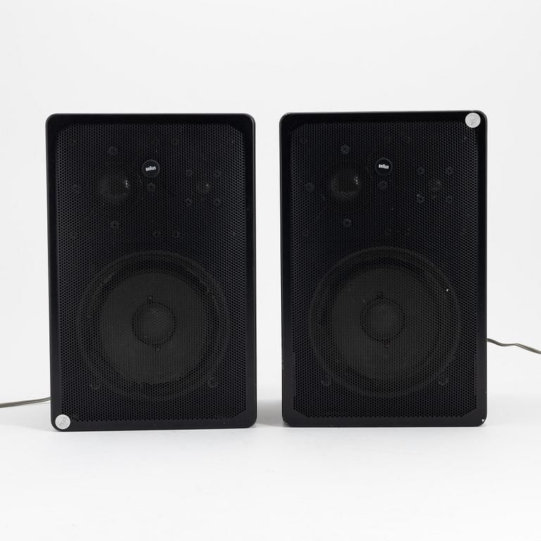 Dieter Rams, a pair of L 530 speakers, Braun.