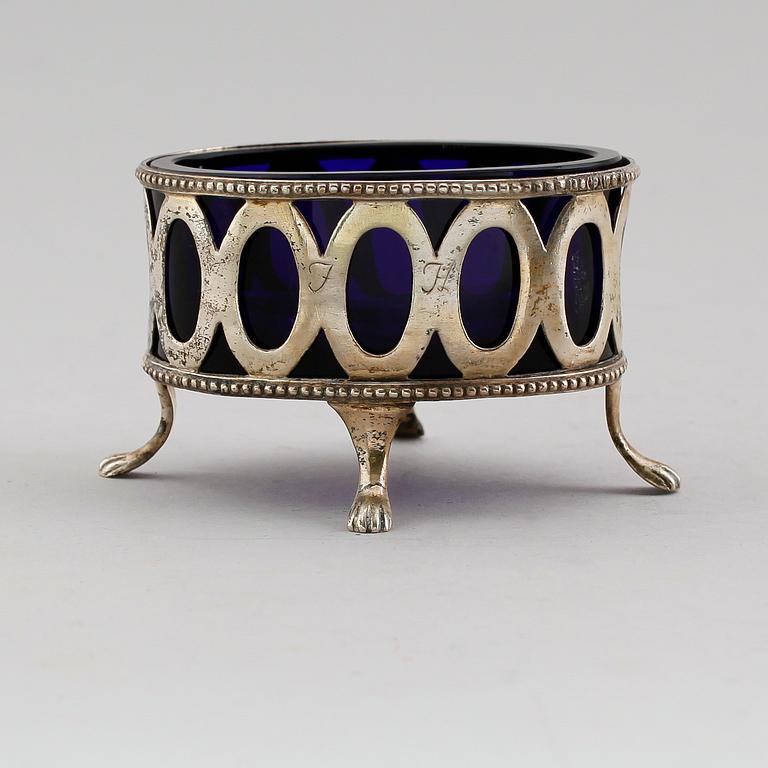 SALTKAR, silver, Nils Tornberg, Linköping 1794. Vikt ca 40 gram.