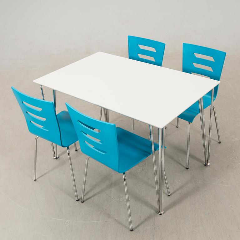 Table and chairs 4 pcs "Nina" Troeds 2000s.