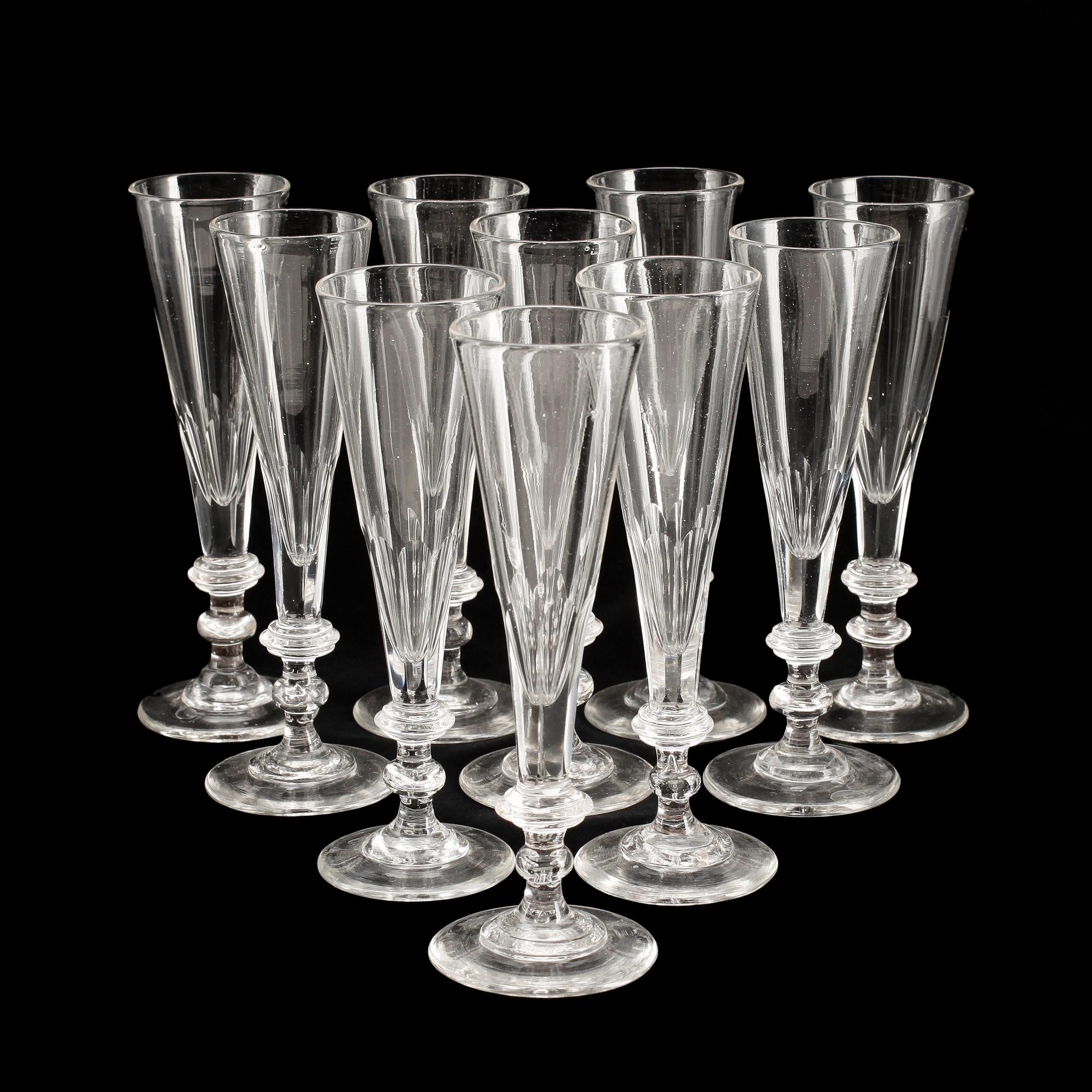 CHAMPAGNESTRUTAR, 10 st, 1800-tal.