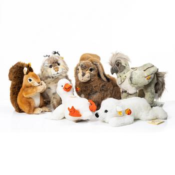 Steiff, toy animals, 6 pcs, Germany, 21st century.