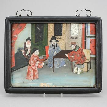 GLASMÅLNING, Kina, sen Qingsynasti 1800-tal.