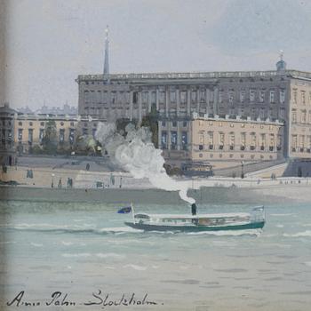 Anna Palm de Rosa, "Strömmen med Stockholms slott".