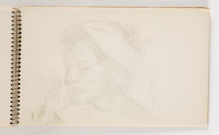 Lotte Laserstein, 10 små skissblock med teckningar.