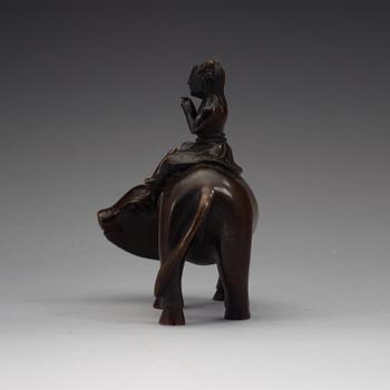 SKULPTUR, brons. Qing dynastin (1644-1912).
