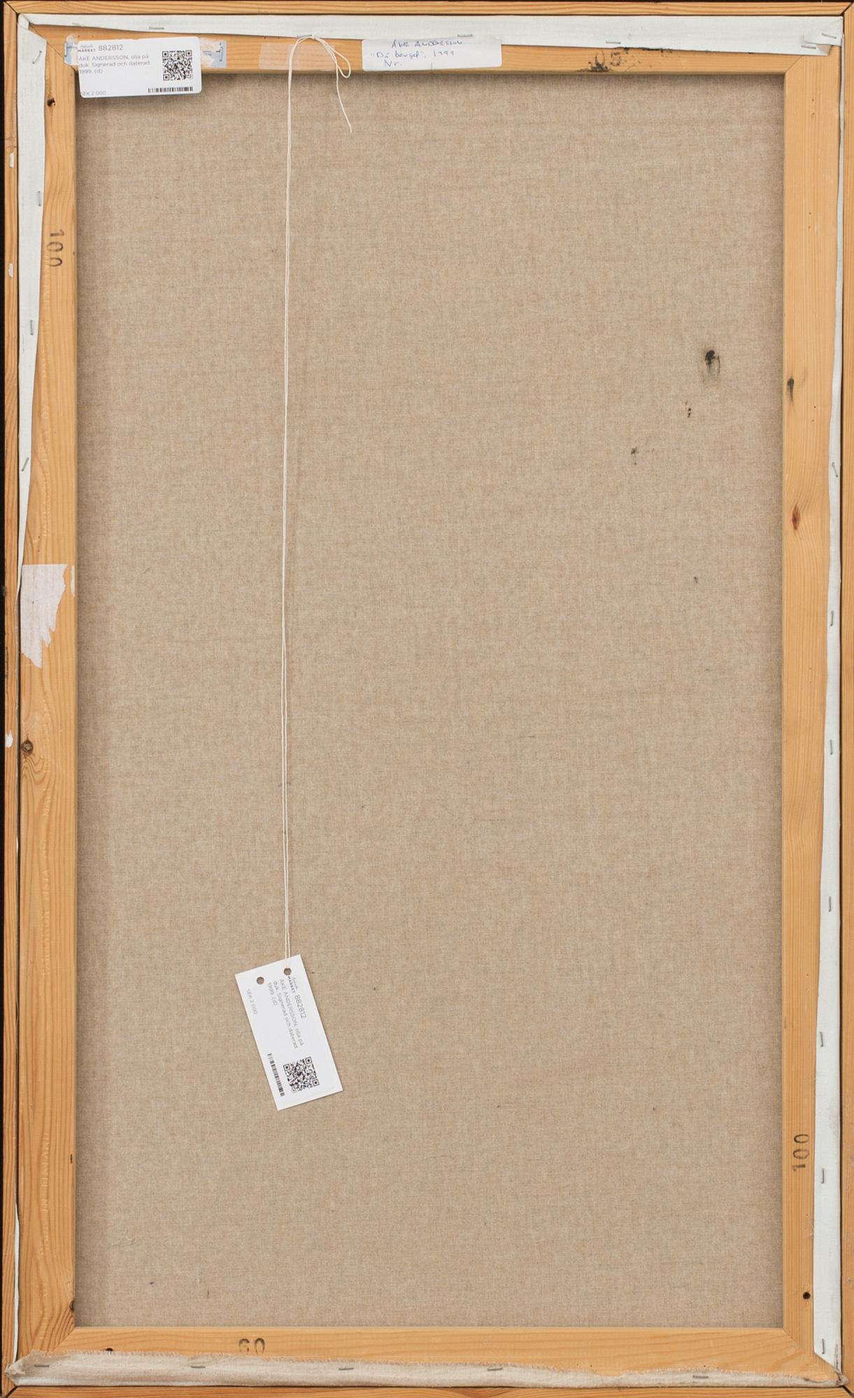 ÅKE ANDERSSON, olja på duk. Signerad och daterad 1999.