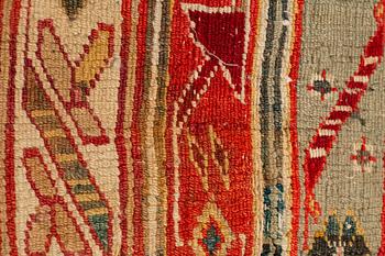 Matta, antik Indisk, sannolikt Agra, ca 467,5-474 x 369,5-374 cm.