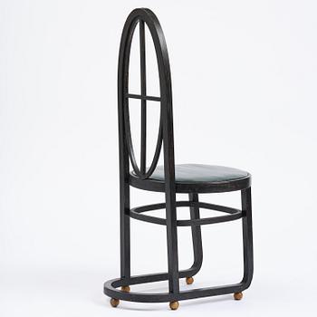 Carl Bergsten, stol, Gemla Leksaksfabrik, Diö, för Konst- och industriutställningen, Norrköping, 1906.