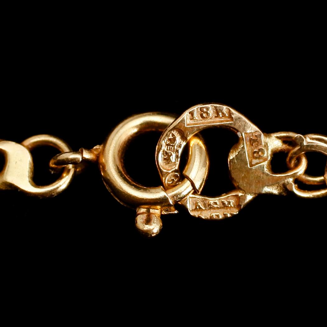 COLLIER, 18 k guld, svenska stämplar. Vikt ca 15 g.