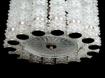 TAKLAMPA, etikettsmärkt konsthantverk Tyringe, h 60.