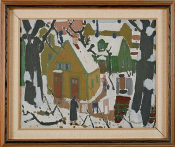 KURT LINDON, olja på duk, sign.