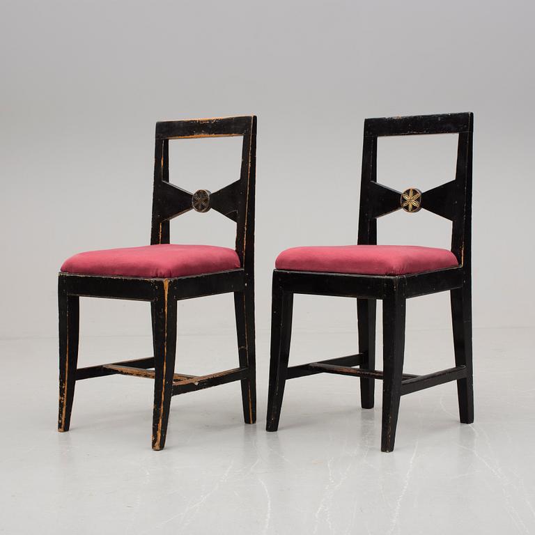 STOLAR, 6 st, allmoge, 1800-talets mitt.