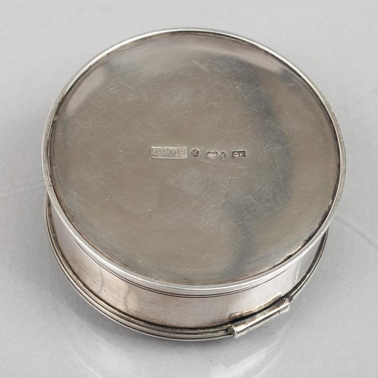 Box, silver and 18K gold, Tore Eldh, Gothenburg, 1942.