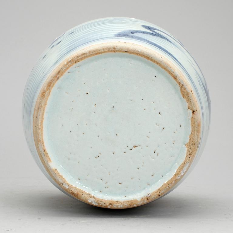 TALLRIKAR, 5 st, samt BOJAN, porslin, Qing, Kina 1700- resp 1800-tal.