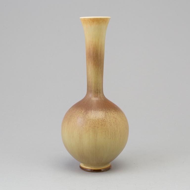 BERNDT FRIBERG, a stoneware vase from Gustavsberg studio, signed and dated 1976.