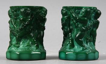 LJUSSTAKAR, 1 par,  sten, Checkoslovakien,  1930-tal.