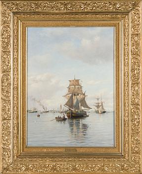 Oscar Kleineh, "Segelfartyg på redden".