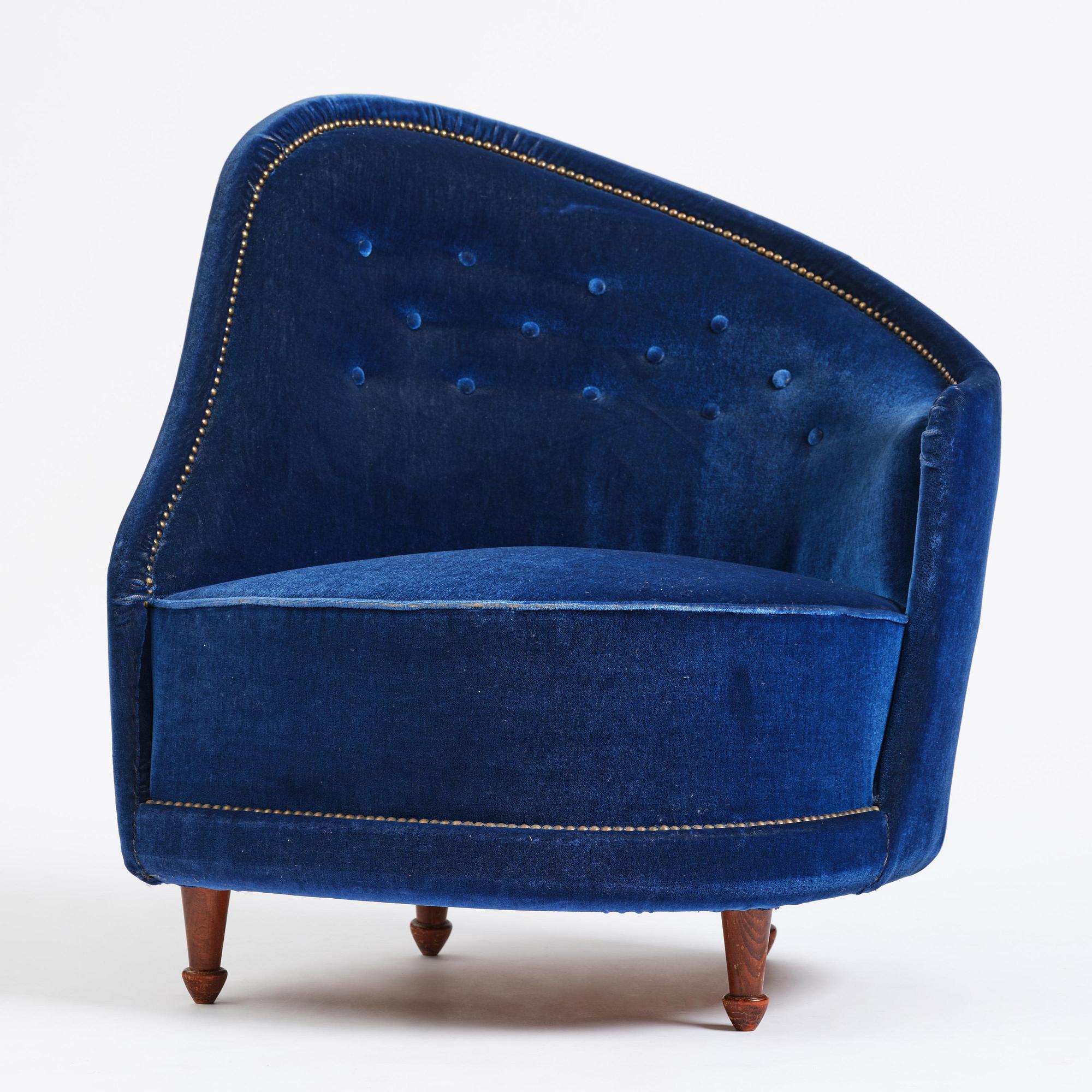 Carl Cederholm, a Swedish Modern armchair, Stil & Form, Stockholm, 1940s-50s.