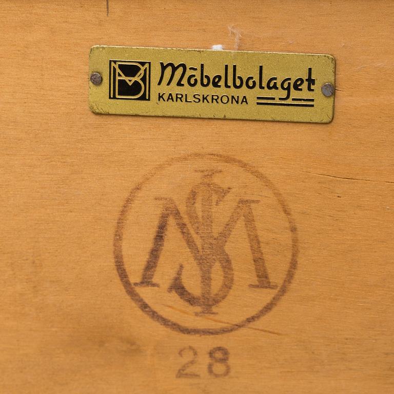 MÖBLER, 6 delar, Swedish Modern, Bodafors möbelfabrik, troligen 1940-tal.