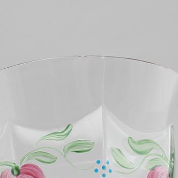 eight champage glasses, "Maja", Orrefors.