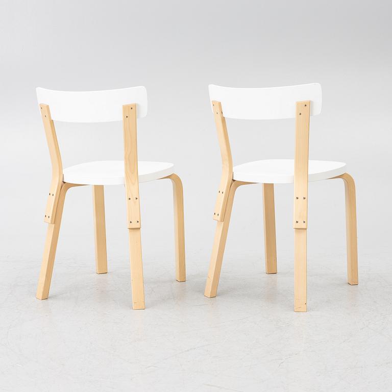 Alvar Aalto, Chairs, a pair, model 69, Artek, Finland, 2020.