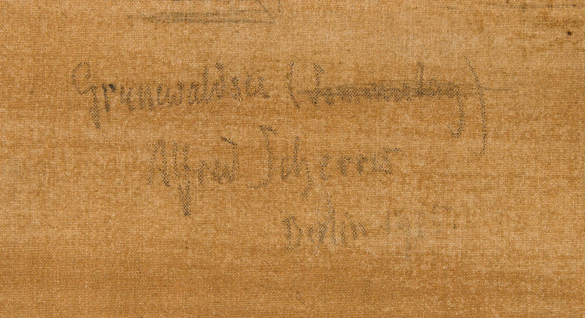 Alfred Scherres, Pilvinen maisema.