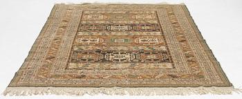 An Indian carpet, c.261 x 180 cm.