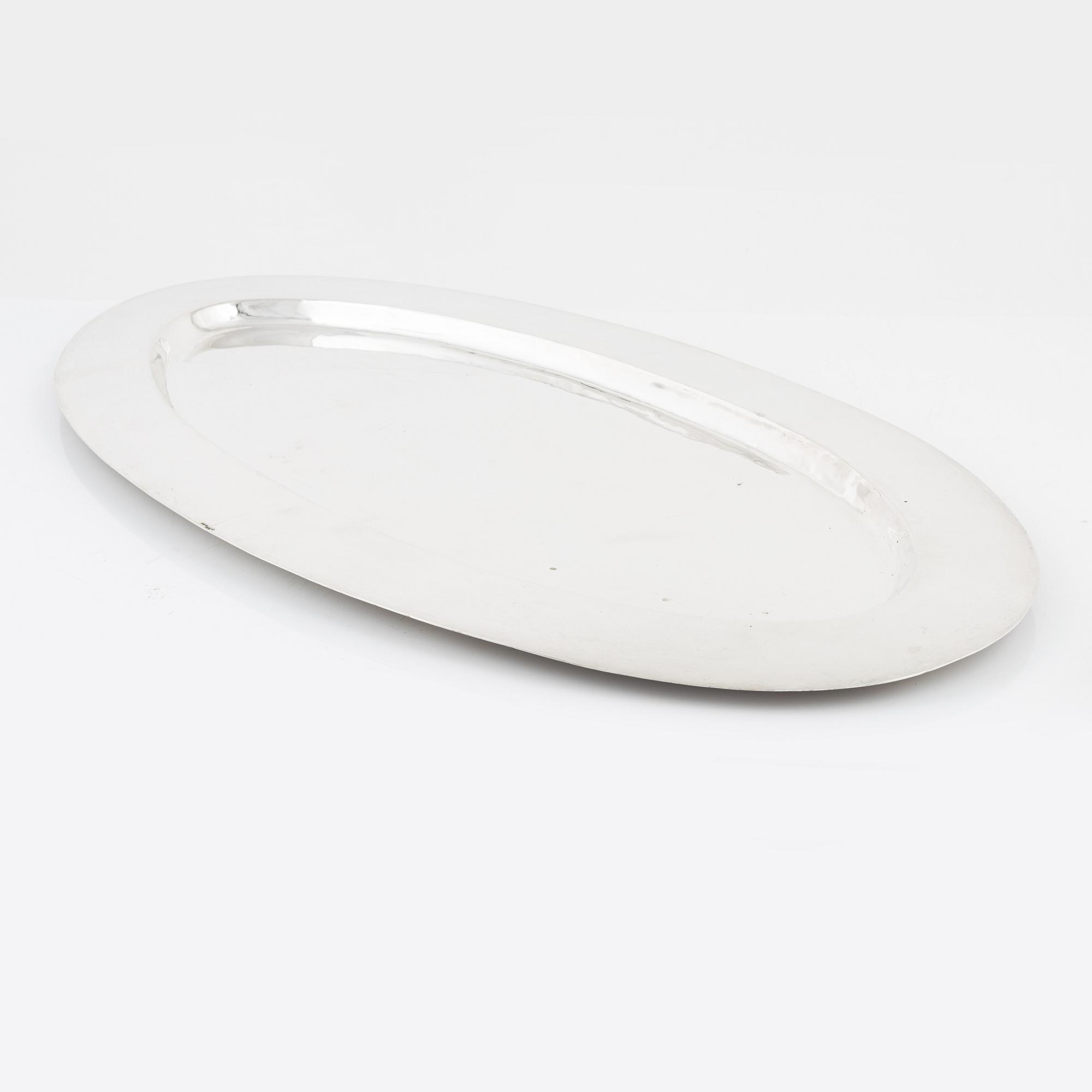 Oscar Frid, bricka, silver, Örebro, 1927.