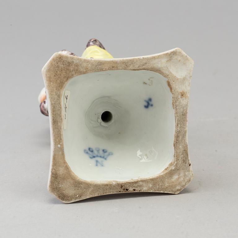 A Samson porcelain figure of a faun, Paris, France circa 1900.